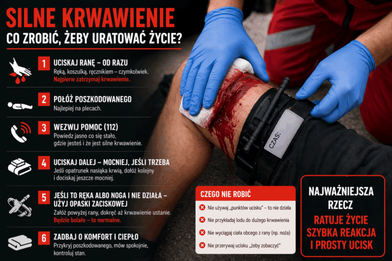 Silny Krwotok – co zrobić, żeby uratować życie?